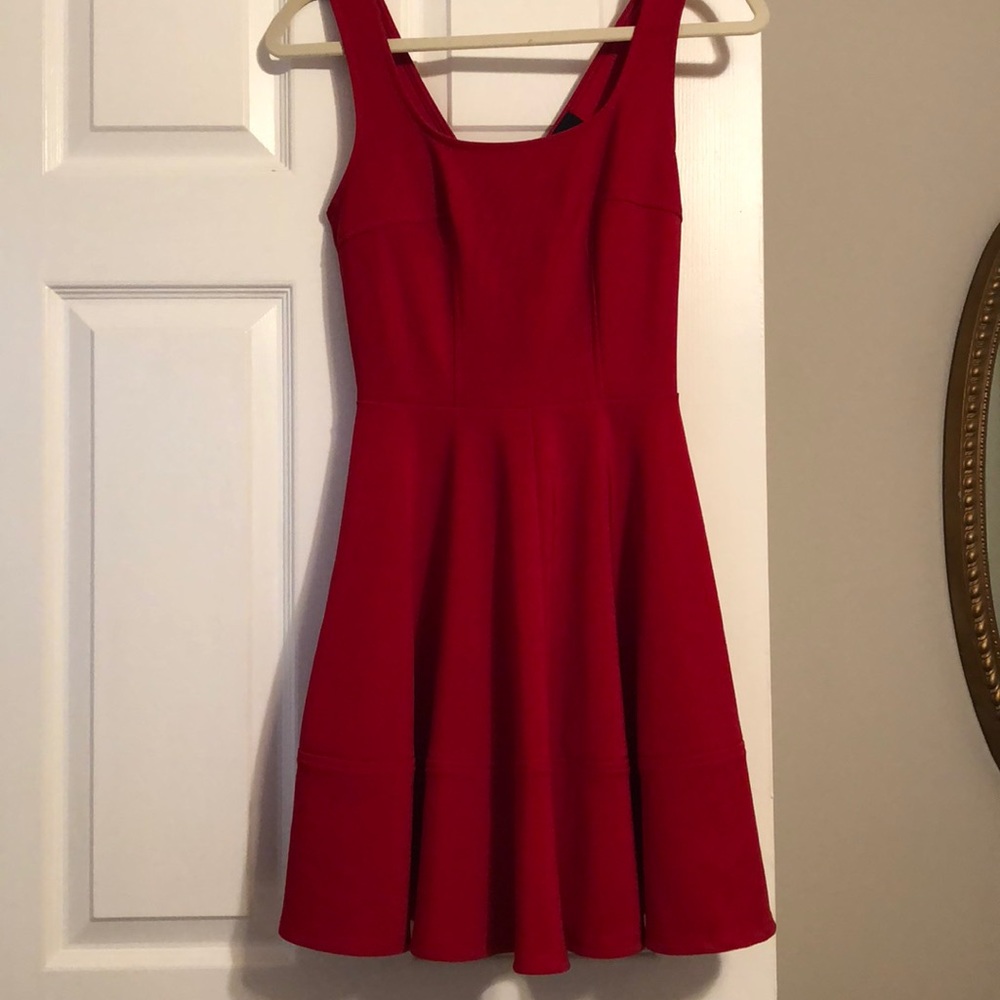 Lulus red skater dress